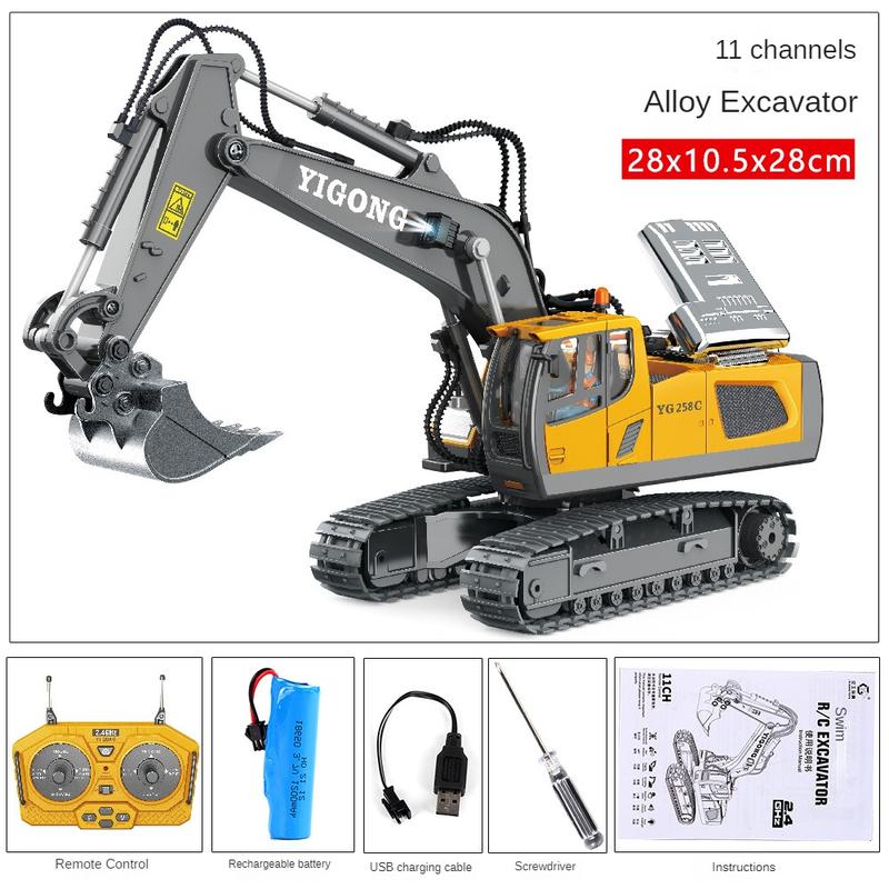 Remote control excavator,Alloy remote control vehicle dump truck,Remote control loading vehicle,Earth-moving vehicle for civil excavation,Simulation alloy engineering vehicle,r34 diecast,rc drift hellcat,rc trucks with trailers