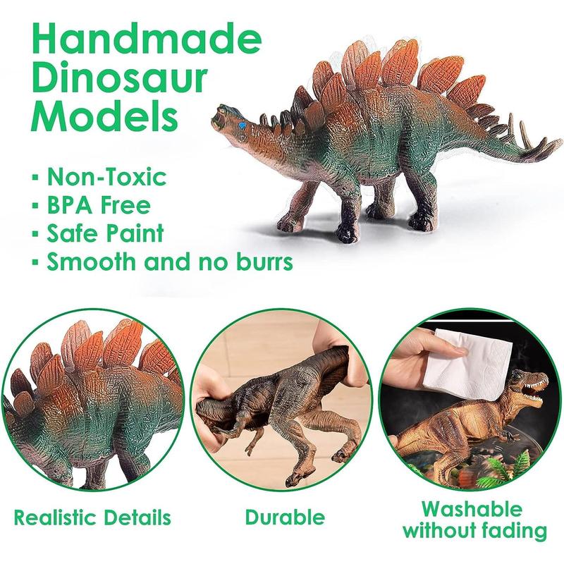 Halloween Thanksgiving Day Christmas Gifts for Boys Dinosaur Toys for Kids 3-5 Years, 45Pcs Realistic Dinosaur Toy, Educational Figures, Gift for Boys Girls