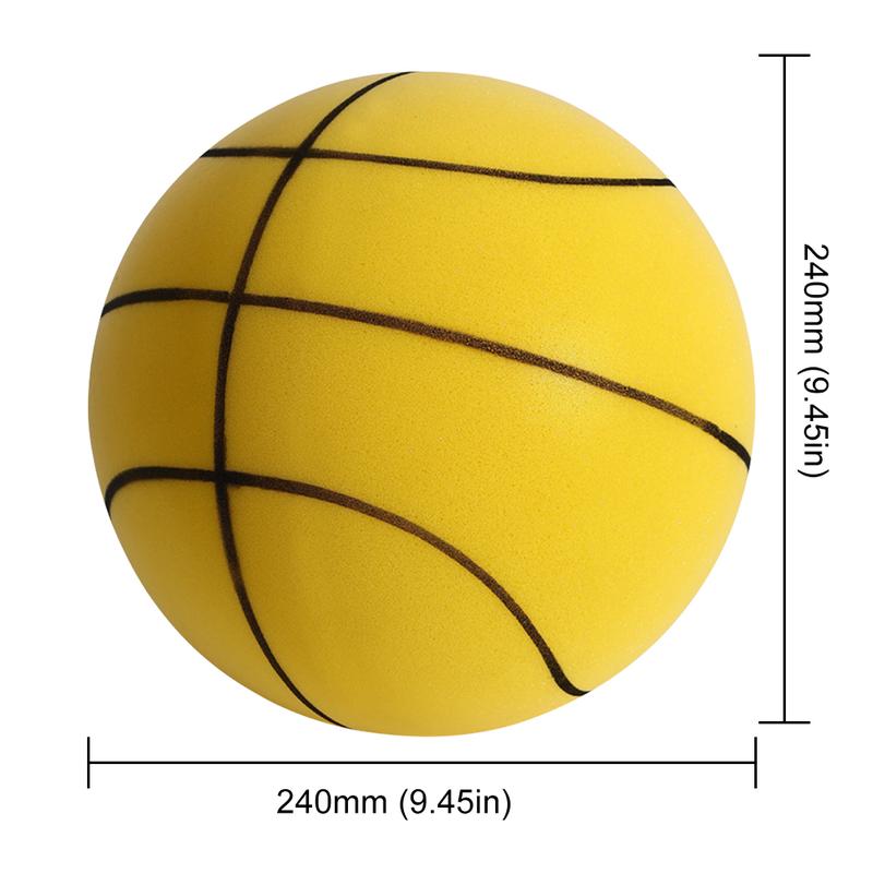 Kids Bouncing Mute Silent Basketball Squeezable Mute Bouncing Basketball Indoor Silent Ball Foam Basketball Bounce Football