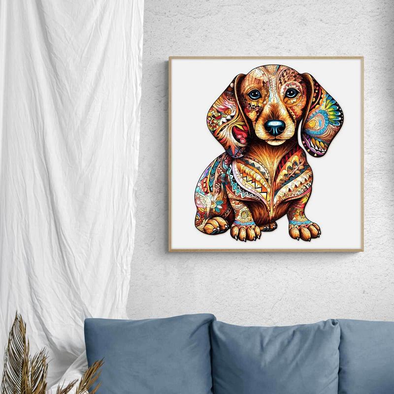 Dachshund 3 Wooden Jigsaw Puzzle - Perfect for Kids and Adults