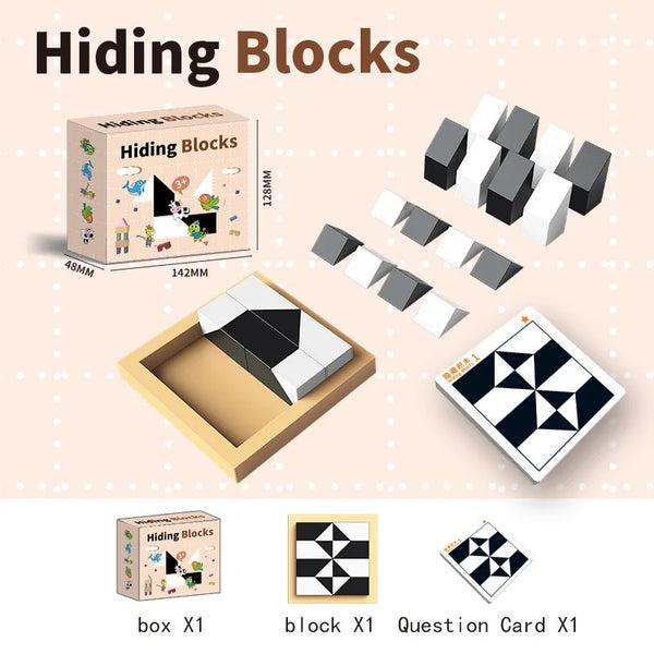 Puzzle Hidden Building Blocks Puzzle Toys To Cultivate Children's Spatial Imagination Ability Parent-Child Interactive BoardGame