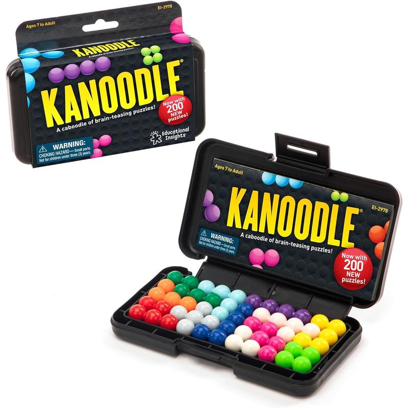 Kanoodle 3D Brain Teaser Puzzle for Ages 7+ Brain Games for Kids and Adults, Travel Games, Stocking Stuffers for Kids, Teens and Adults Waite