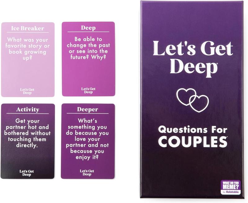 Lets get deep questions for couples  lnitmate Date Night card game