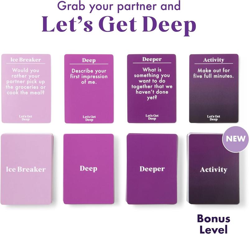 Lets get deep questions for couples  lnitmate Date Night card game