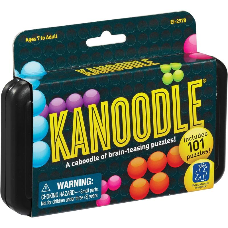 Kanoodle 3D Brain Teaser Puzzle for Ages 7+ Brain Games for Kids and Adults, Travel Games, Stocking Stuffers for Kids, Teens and Adults Waite