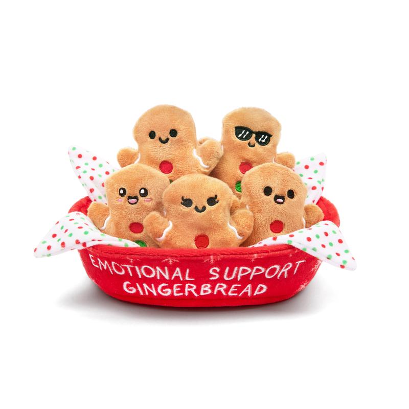 Emotional Support Gingerbreads by Relatable, Christmas Stuffed Animals