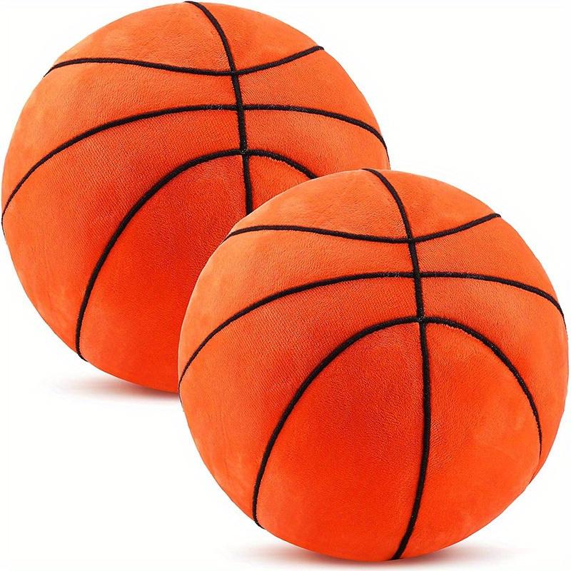 Soft Plush Simulation Basketball Plush Pillow - Polyester Fiber Stuffed Toy Ball for Boys Who Love Sports, Features Sports Theme and Realistic Design - Great for Basketball Fans and Sports Enthusiasts