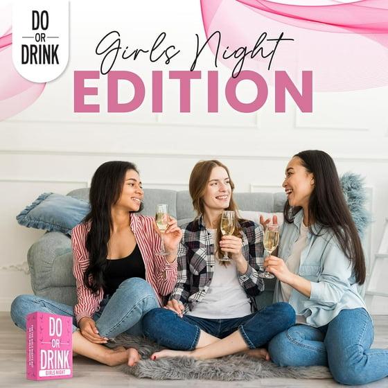 Do or Drink Girls Night Bachelorette Party Card Games for Adults with 250 Cards - Perfect for Fun and Games