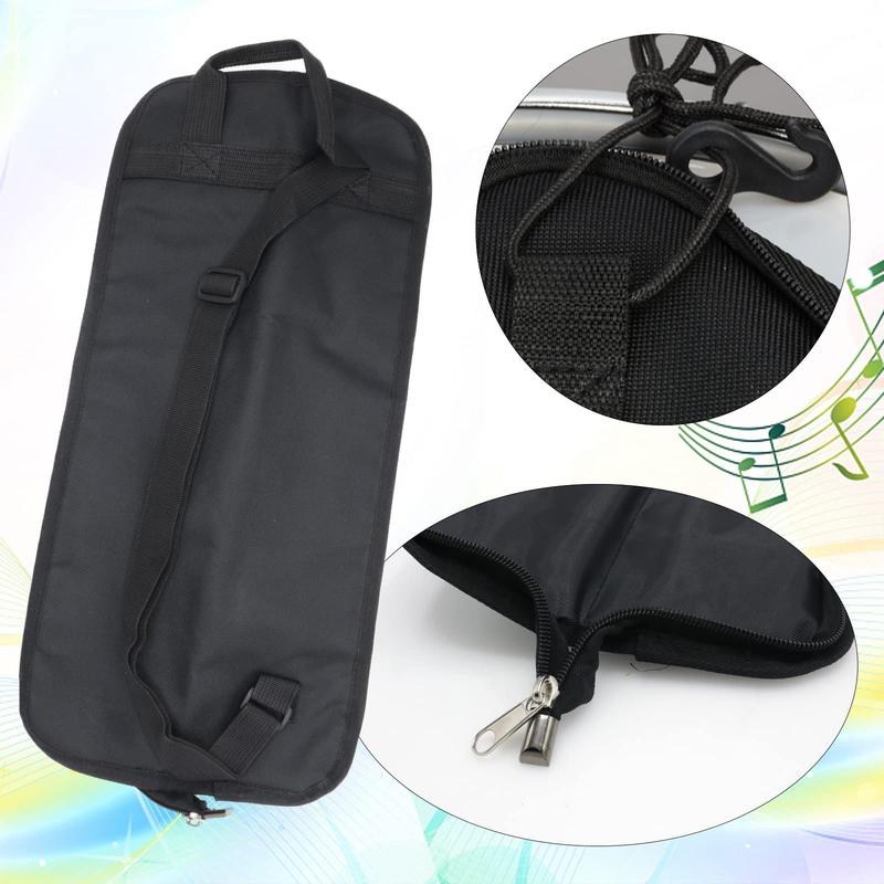 Portable Drum Stick Bag | Small Hanging Storage Case for Drumsticks | Durable Holder with Inside Hooks | Ideal for Mallets & Percussion Instruments