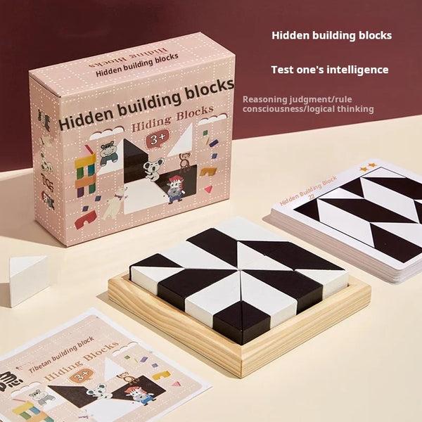 Puzzle Hidden Building Blocks Puzzle Toys To Cultivate Children's Spatial Imagination Ability Parent-Child Interactive BoardGame