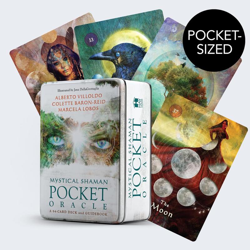 Mystical Shaman Pocket Oracle: 64 Pocket Sized Oracle Card Deck & Guidebook; divination tool for oracle reading, psychic reading, fortune telling, tarot card deck, unique oracle