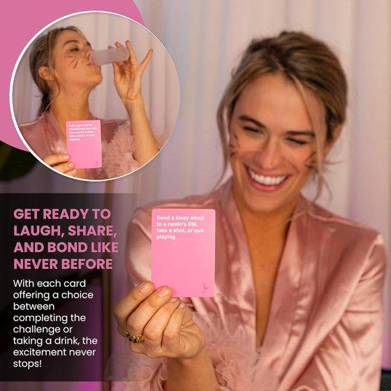 Do or Drink Girls Night Bachelorette Party Card Games for Adults with 250 Cards - Perfect for Fun and Games