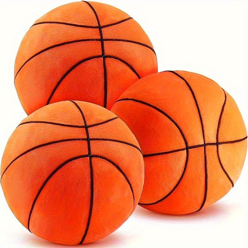 Soft Plush Simulation Basketball Plush Pillow - Polyester Fiber Stuffed Toy Ball for Boys Who Love Sports, Features Sports Theme and Realistic Design - Great for Basketball Fans and Sports Enthusiasts