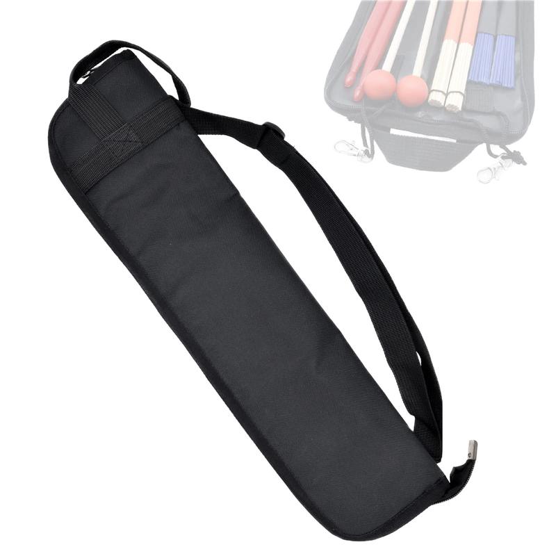 Portable Drum Stick Bag | Small Hanging Storage Case for Drumsticks | Durable Holder with Inside Hooks | Ideal for Mallets & Percussion Instruments