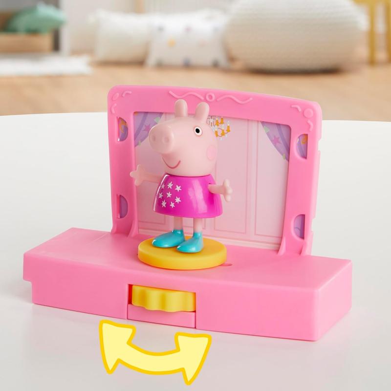 Peppa Pig Peppa’s Dance Party Playset with House, 2 Figures, 6 Accessories, Preschool Toys for Girls and Boys, Kids Gifts, Ages 3+ ( Exclusive)