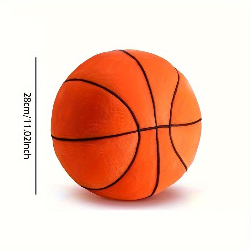 Soft Plush Simulation Basketball Plush Pillow - Polyester Fiber Stuffed Toy Ball for Boys Who Love Sports, Features Sports Theme and Realistic Design - Great for Basketball Fans and Sports Enthusiasts