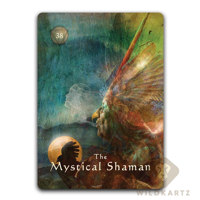 Mystical Shaman Pocket Oracle: 64 Pocket Sized Oracle Card Deck & Guidebook; divination tool for oracle reading, psychic reading, fortune telling, tarot card deck, unique oracle