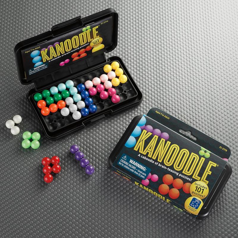 Kanoodle 3D Brain Teaser Puzzle for Ages 7+ Brain Games for Kids and Adults, Travel Games, Stocking Stuffers for Kids, Teens and Adults Waite