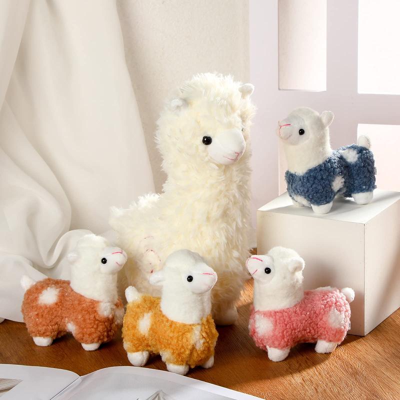 Plush Stuffed Animal Llama Gift for Her Llama Stuffed Animal with 4 little Llama Llama Plush Pillow Gifts for Girls Girls Boy Christmas Valentine's Day Birthday Anniversary Home Decor