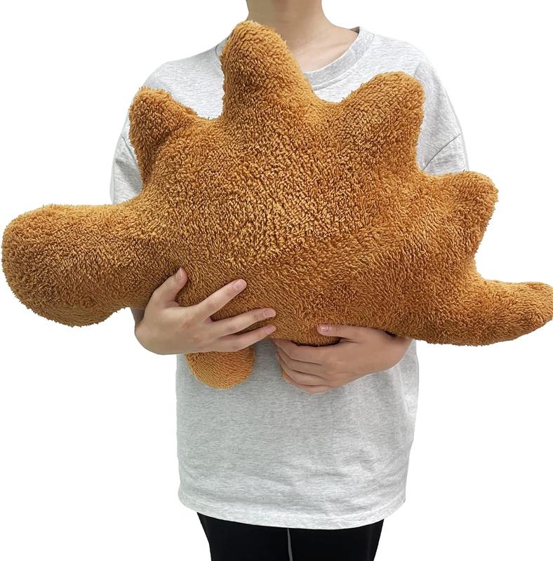 Dino Nugget Pillow Plush, Dinosaur Chicken Nugget Stuffed Animal Plush Toy, Party Decoration Birthday for Boys Girls