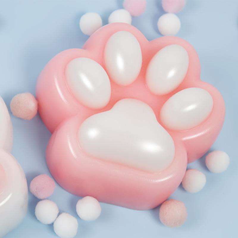 2025 Desktop Relieve Gadgets Stress Relief Toys Cat Paws Taba Squishy Cute Squeeze Toys Slow Unique Gift for Kids and Adults  -Rebound Toy, Hamster Cat Claw Pinch Toys fushigi ball  movietoys juguetes de