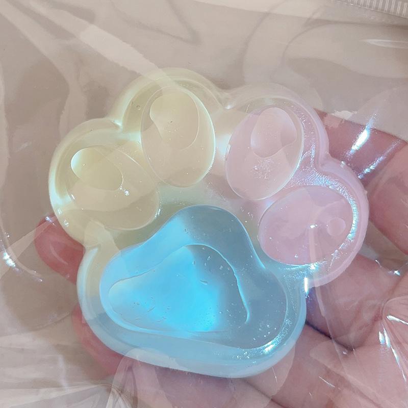 Cute Color Cat Paw Squeeze Toy Slow Rebound Soft Mochi Toy Stress Relief Toys Kids Sensory Fidget Toys Gifts