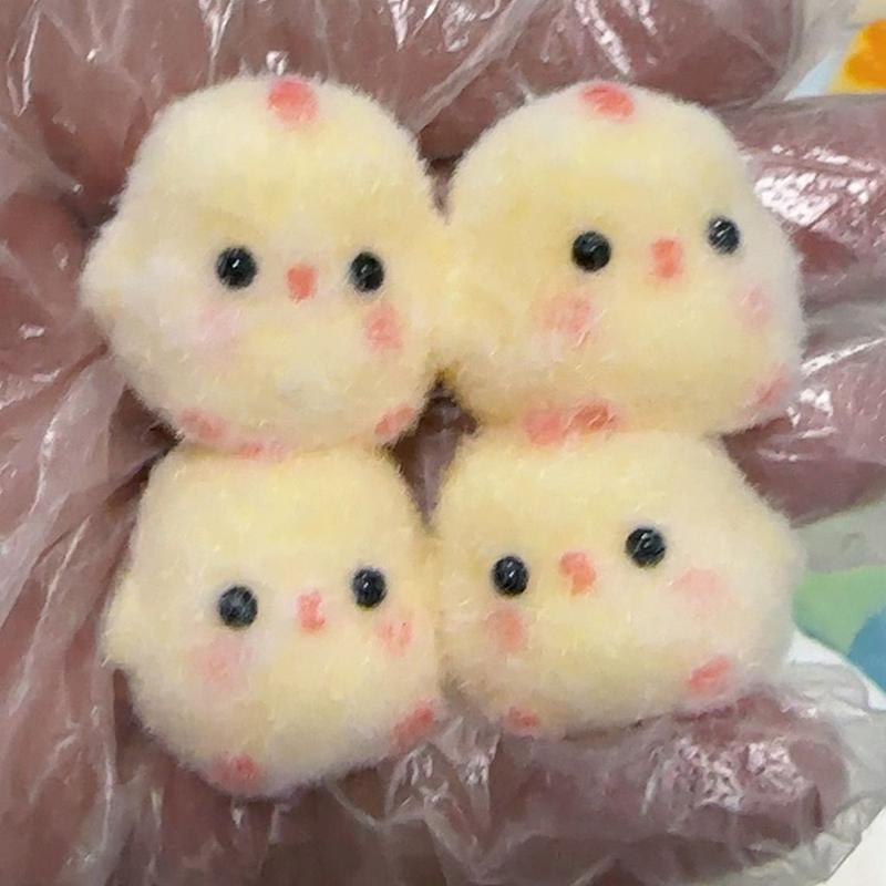 1PC Miniature Slow Rebound  Squeeze Toy Sticky TPR Squishy Mini Chick Stress  Squishy New Fidget Prop