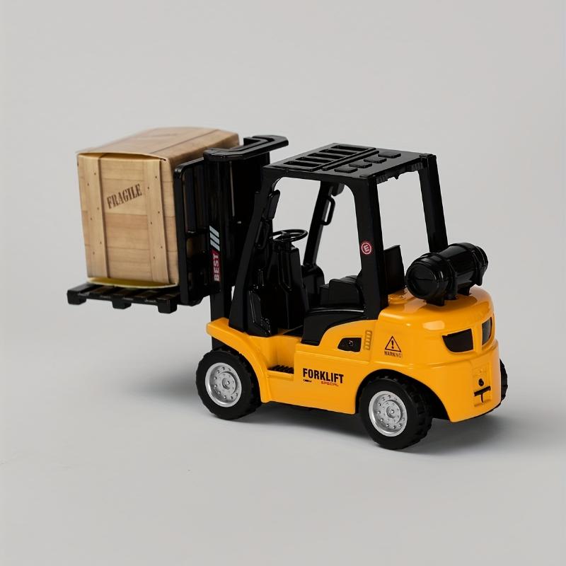 Simulation Alloy Forklift Toy Car, Construction Theme, Pull Back Action