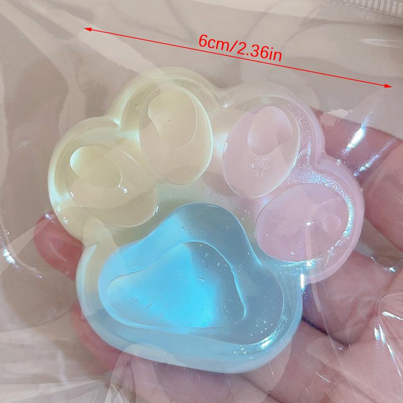 Cute Color Cat Paw Squeeze Toy Slow Rebound Soft Mochi Toy Stress Relief Toys Kids Sensory Fidget Toys Gifts