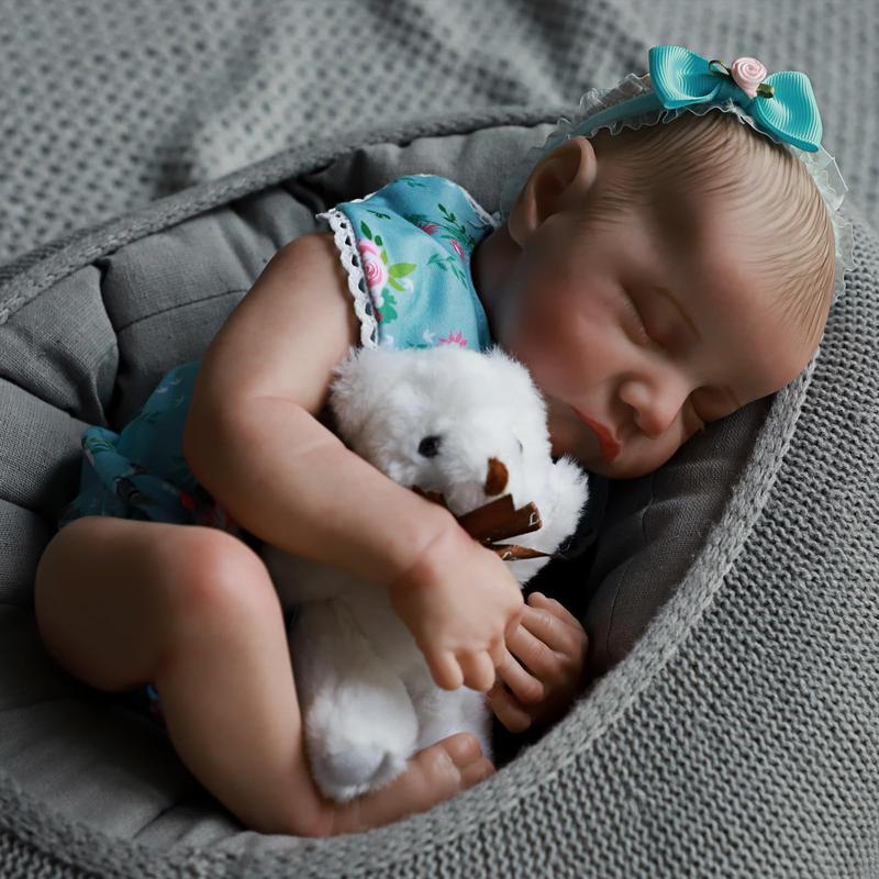 Wooroy Baby Doll - Realistic Reborn Dolls - 18 inch Newborn Baby Doll, Full Vinyl Body Doll, Anatomically Correct Real Baby Girl Christmas Birthday Gift Set for Kids Age 3 +, Birthday Gift, Girl Gift, Kids Gift, Gift Ideas, Christmas Gift, Big Sister Gift