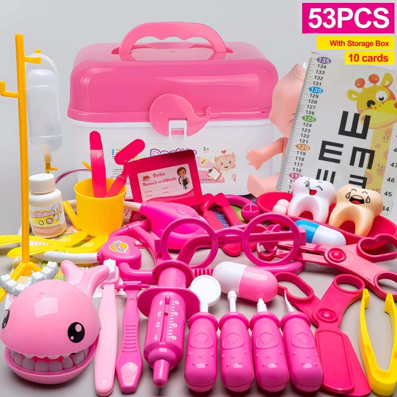 31 53 72pcs Ultimate Doctor Kit for 3-6 Year Old Kids: Educational Toy Set for Girls and Boys with Pretend Play Doctor Role, Perfect Christmas and Birthday Gift