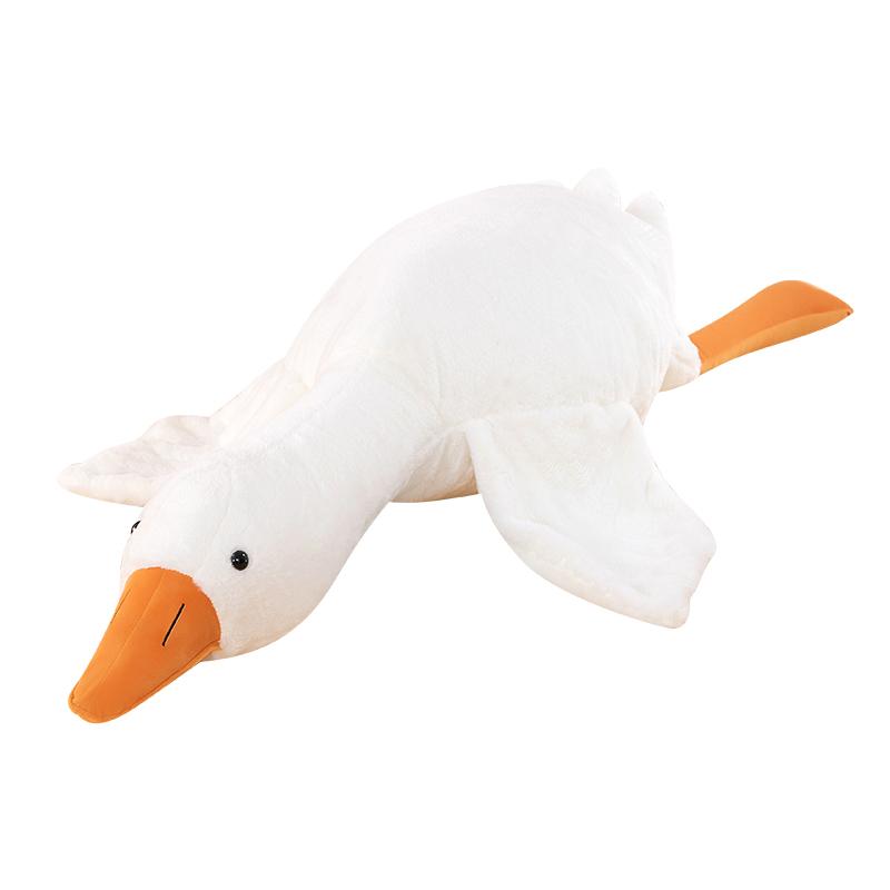 Cute Big White Goose Pillow Plush Toy Sleeping Doll Big Doll Girl Sleeping on Child Bed Leg Clamp Doll children Cute Goose Stuffed Animal Plush Cute Duck Stuffed Toy Pillow Cute Big Goose Pillow Doll