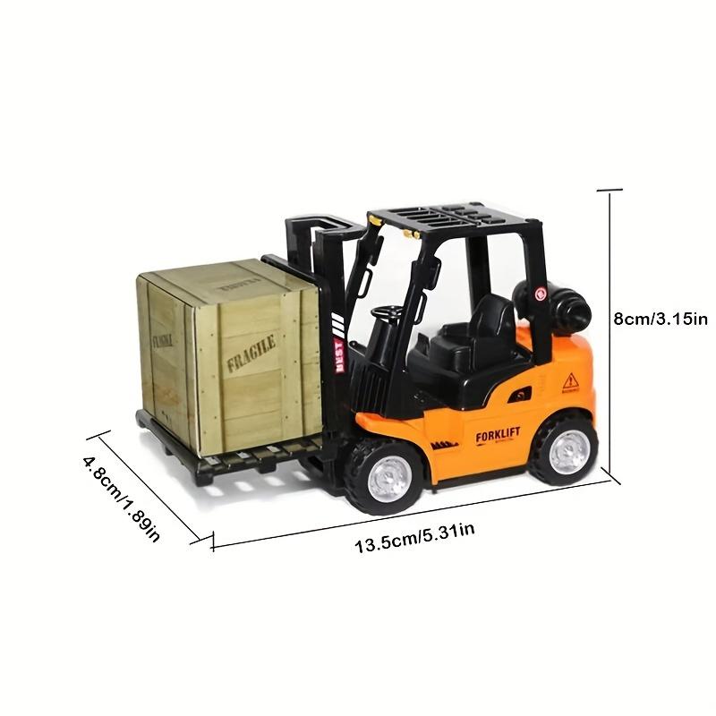 Simulation Alloy Forklift Toy Car, Construction Theme, Pull Back Action