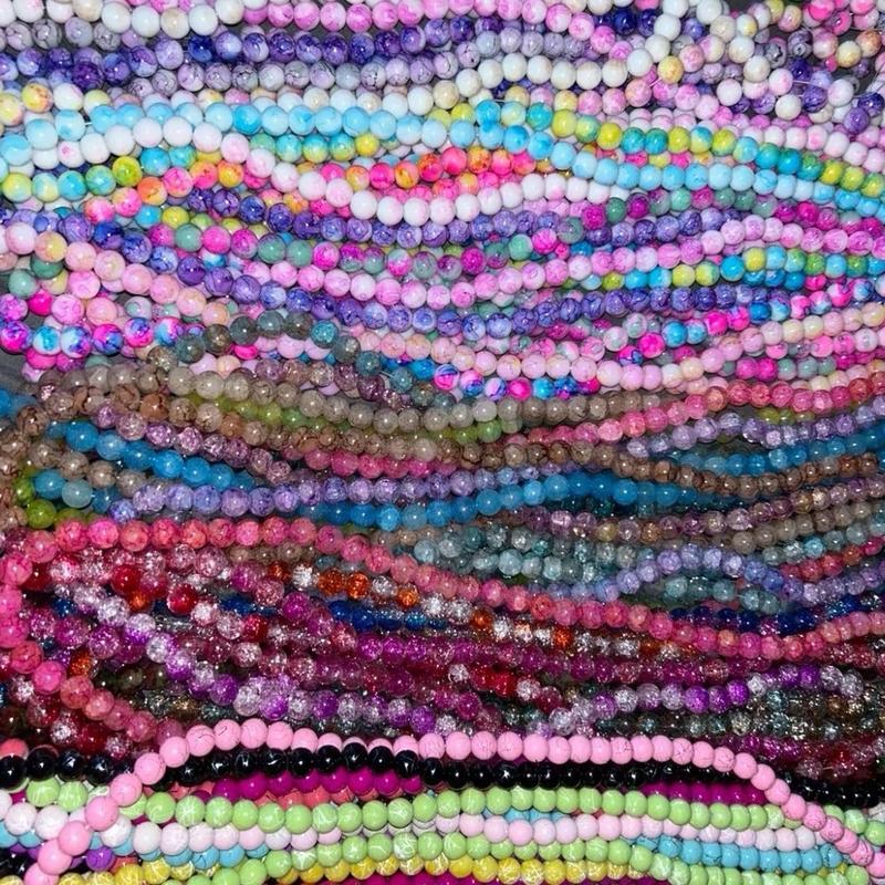 Random 10mm bead strands 2 strands