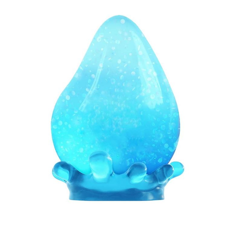 Schylling NeeDoh Dream Drop - Sensory Toy with a Dreamy Smooth Squeeze - Raindrop Shape in Assorted Colors Blue, Pink, and Purple - One Random Color