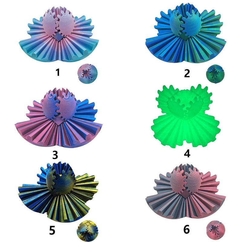 Creative 3D Rotating Gear Ball, 1 Count Colorful 3D Puzzle Ball, Stress Relief Toy for Home School Dormitory Car Office