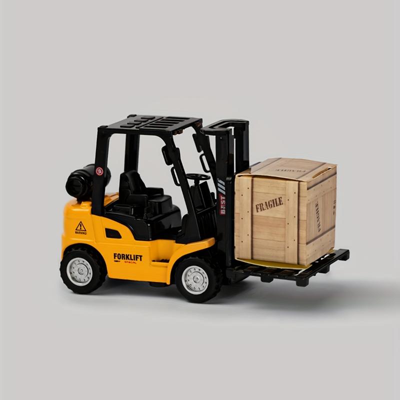 Simulation Alloy Forklift Toy Car, Construction Theme, Pull Back Action