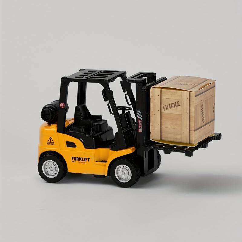 Simulation Alloy Forklift Toy Car, Construction Theme, Pull Back Action