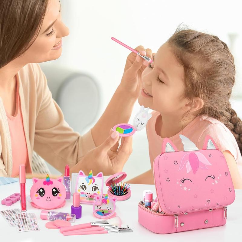 Real Washable Makeup Kit for Little Princesses - Perfect Gift for 3-10 Year Old Girls