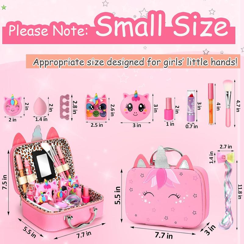 Kids Washable Makeup Set for Girls | Kids Make up Set Real Makeup for Kid Little Girls | Christmas Birthday Gifts Toys for Girls |