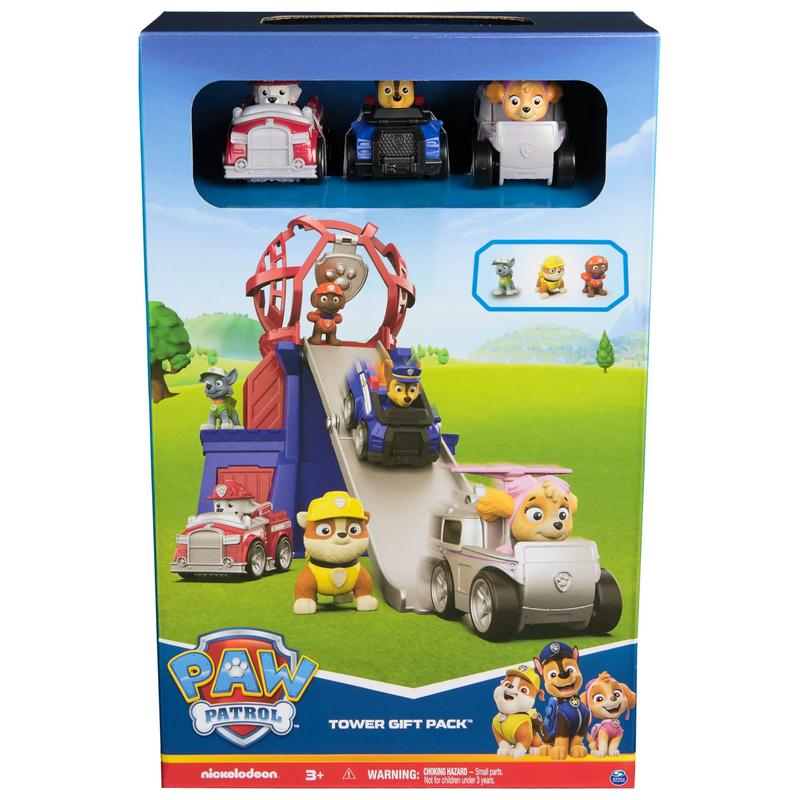 PAW Patrol Mini Lookout Tower Playset with 3 Toy Cars & 3 Figures – Fun Adventure Set for Kids 3+ with Interactive Features and Playtime Fun