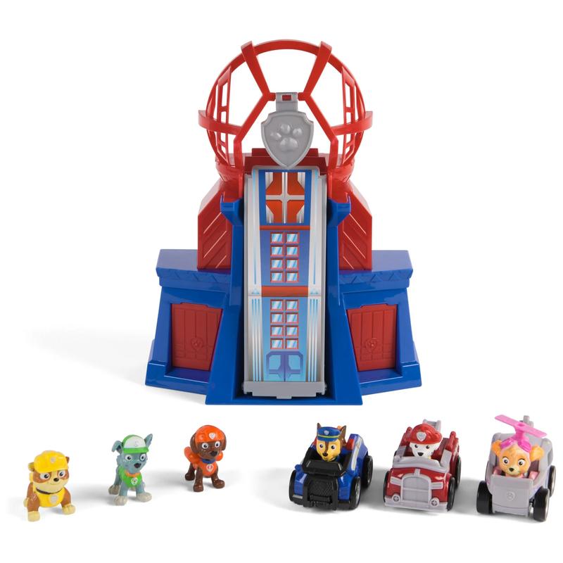 PAW Patrol Mini Lookout Tower Playset with 3 Toy Cars & 3 Figures – Fun Adventure Set for Kids 3+ with Interactive Features and Playtime Fun