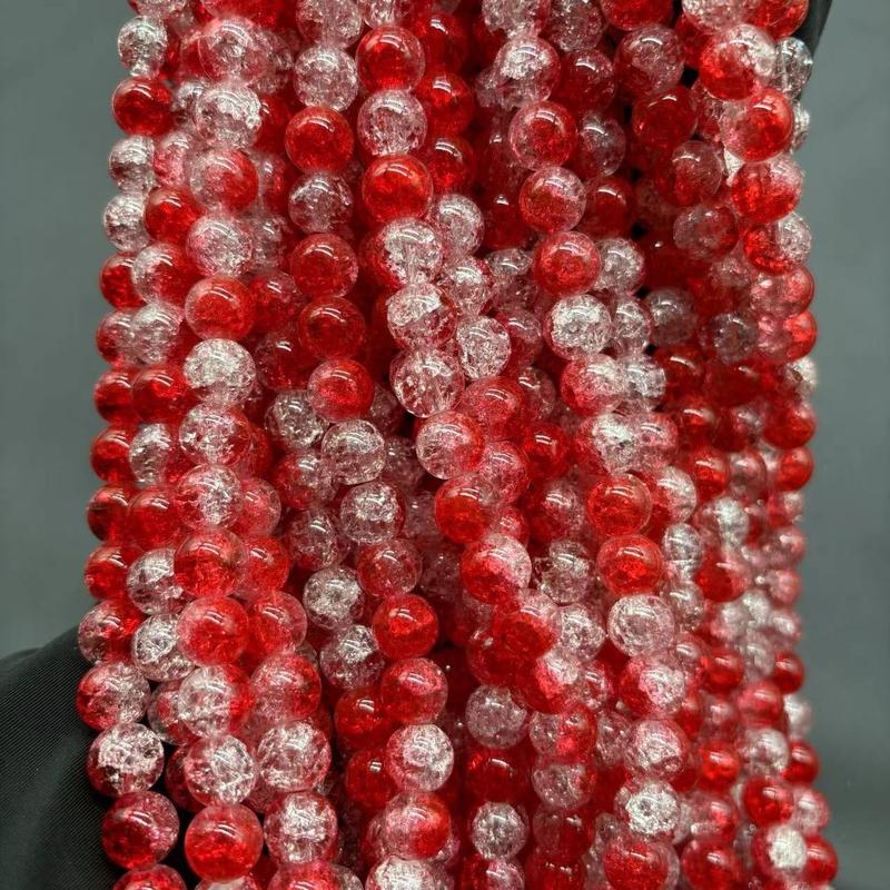 DIYglass beads Regular Crystal Beads Natural semi-finished  Versatile DIY bracelet necklace making