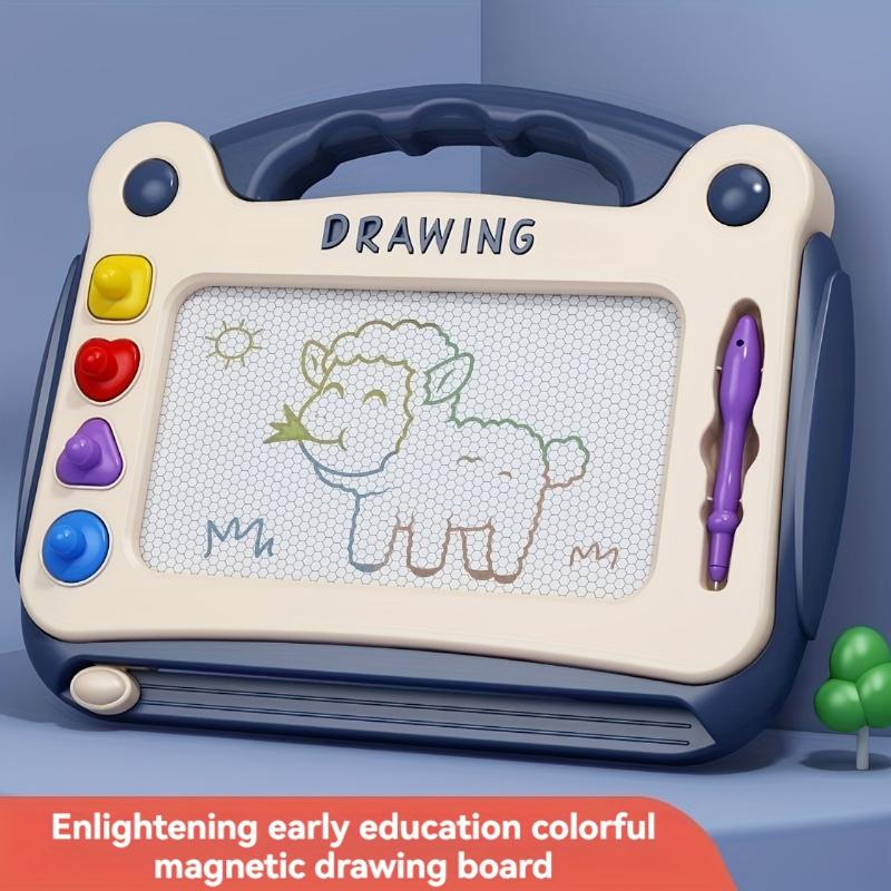 Magnetic Drawing Board For Early Childhood Education And Learning Toys, Perfect Birthday Gifts For Boys And Girls, Christmas And Halloween Gifts (4 Stamps+1 Paintbrush+4 Brackets)