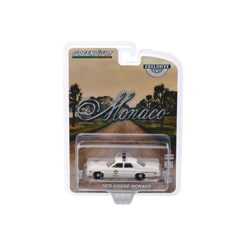 1975 Dodge Monaco - Hazzard County Sheriff (Hobby Exclusive) Diecast 1:64 Scale Model Car - Greenlight 30140