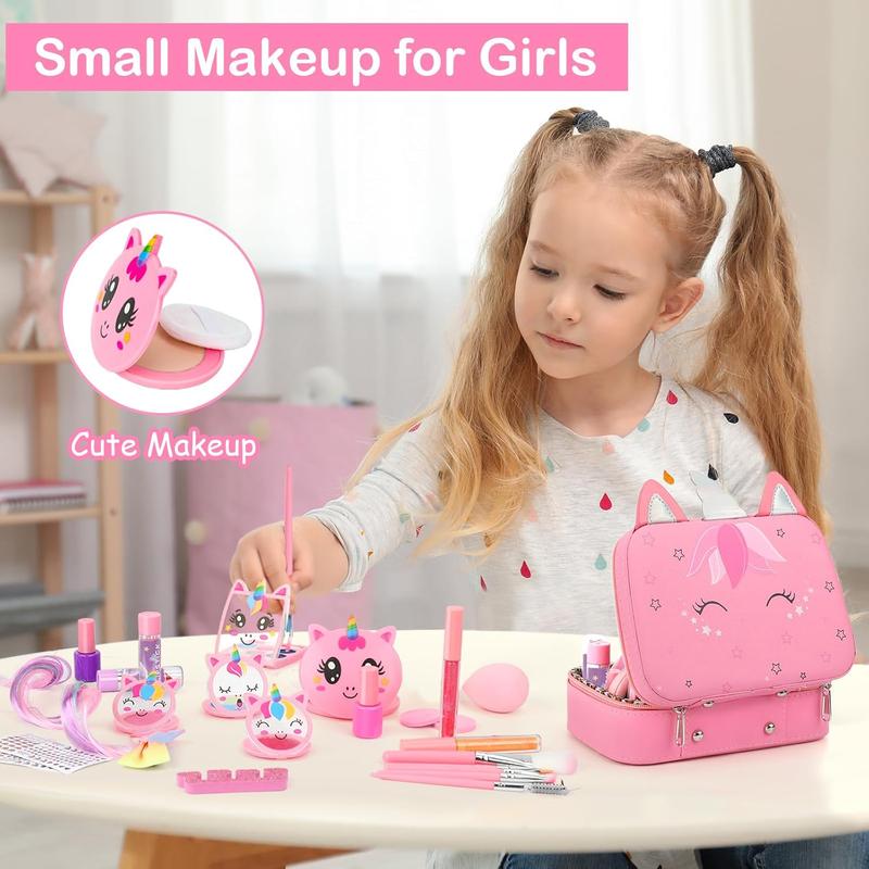 Kids Washable Makeup Set for Girls | Kids Make up Set Real Makeup for Kid Little Girls | Christmas Birthday Gifts Toys for Girls |