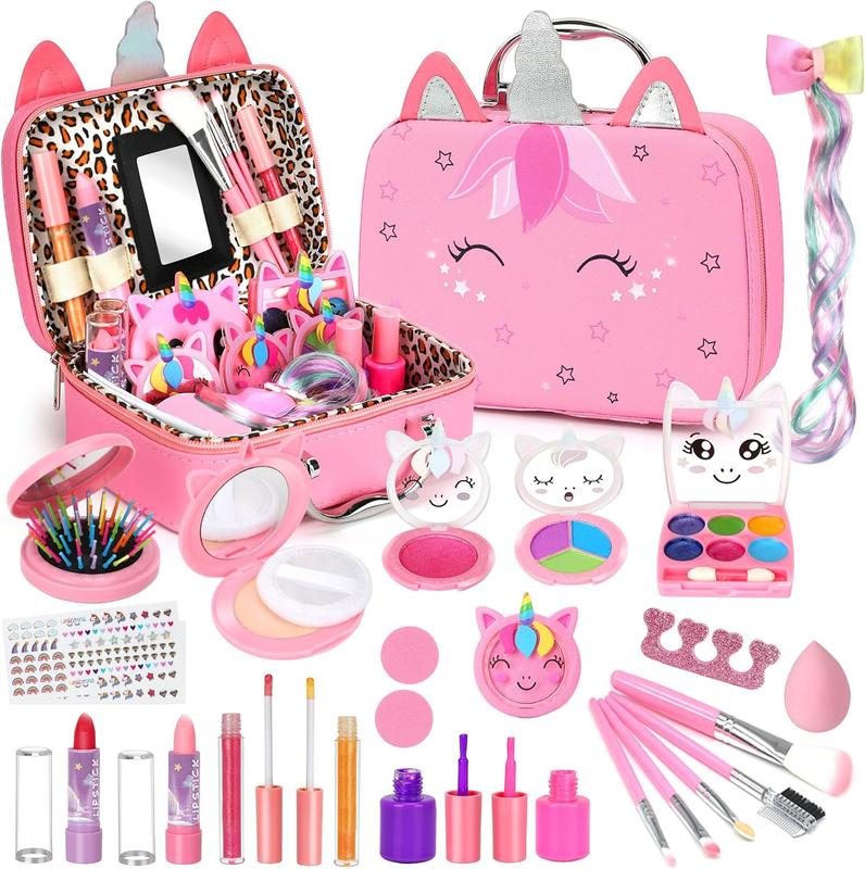 Kids Washable Makeup Set for Girls | Kids Make up Set Real Makeup for Kid Little Girls | Christmas Birthday Gifts Toys for Girls |