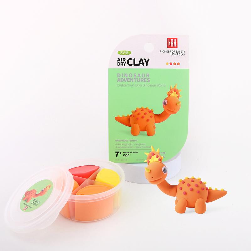 Air Dry Clay DIY 12 in 1 - Dinosaur Adventures - Soft + Ultra Light, Safe and Non-Toxic Air Dry Clay Craft Kit with Tutorials Clay Craft Kit with Tutorials