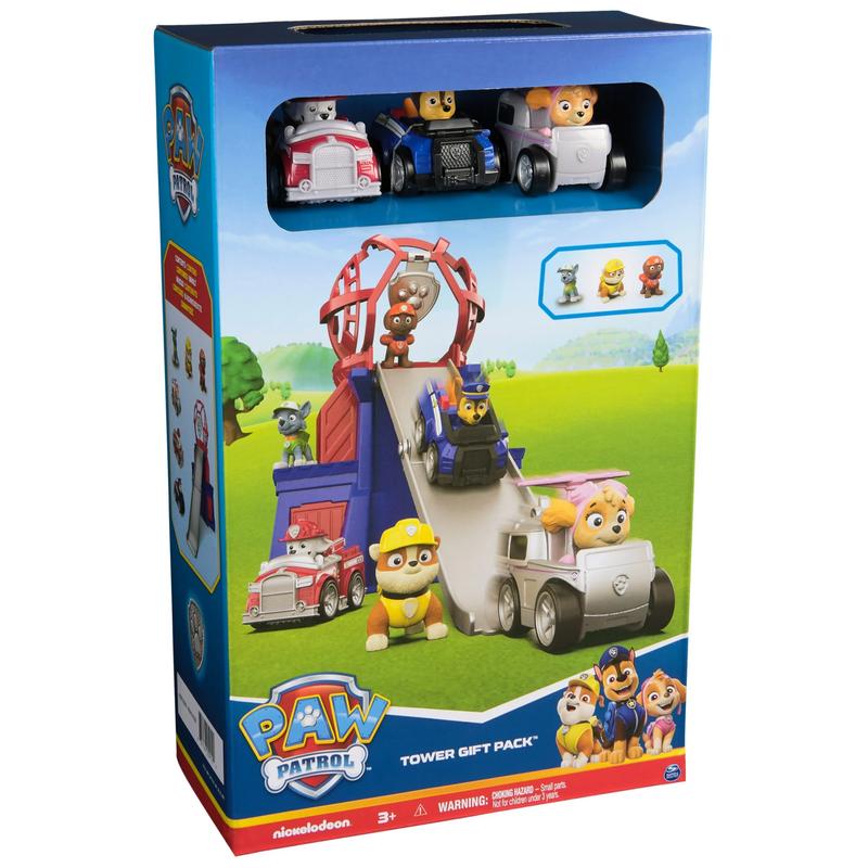 PAW Patrol Mini Lookout Tower Playset with 3 Toy Cars & 3 Figures – Fun Adventure Set for Kids 3+ with Interactive Features and Playtime Fun