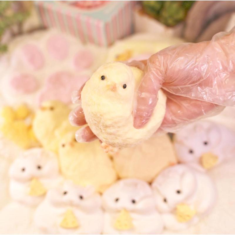 Handmade Chick Taba Squishy Toys Ultra Soft Squishy Fidget Toys Silicone Squeeze Toys for Stress Relief ( Chicken )